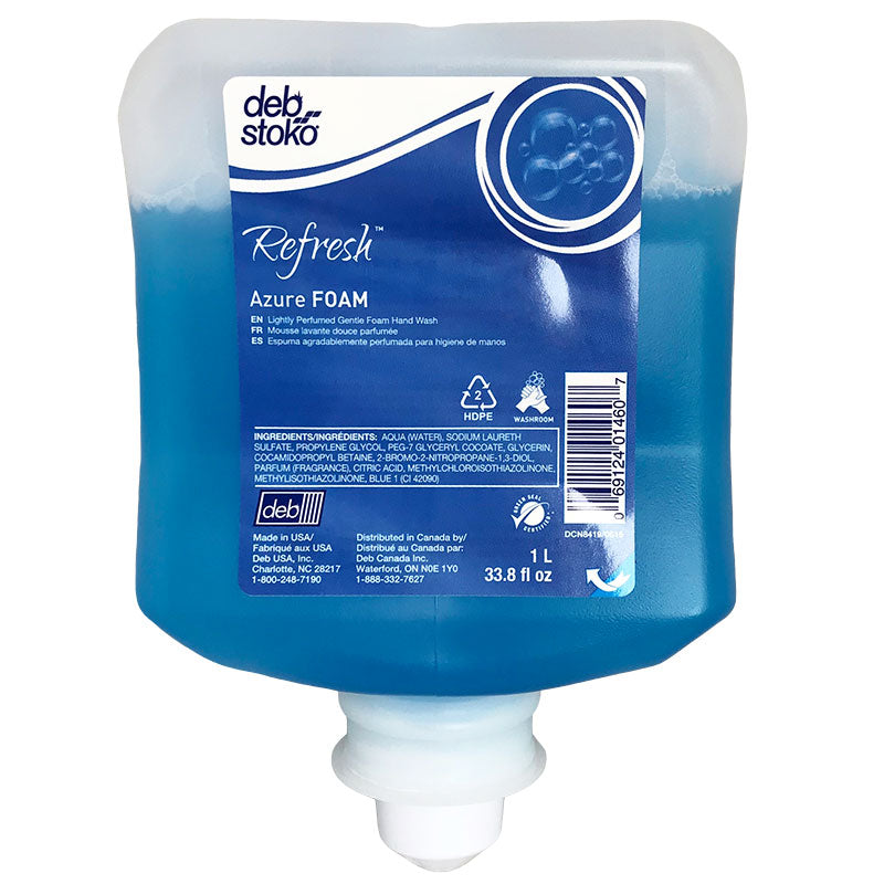 Azure 1L Foaming Hand Soap 6- 1 Liter Cartridges/Case