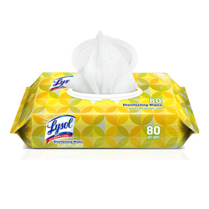 Lysol Disinfecting Wipes Flatpacks, Lemon and Lime Blossom, 80/Pack