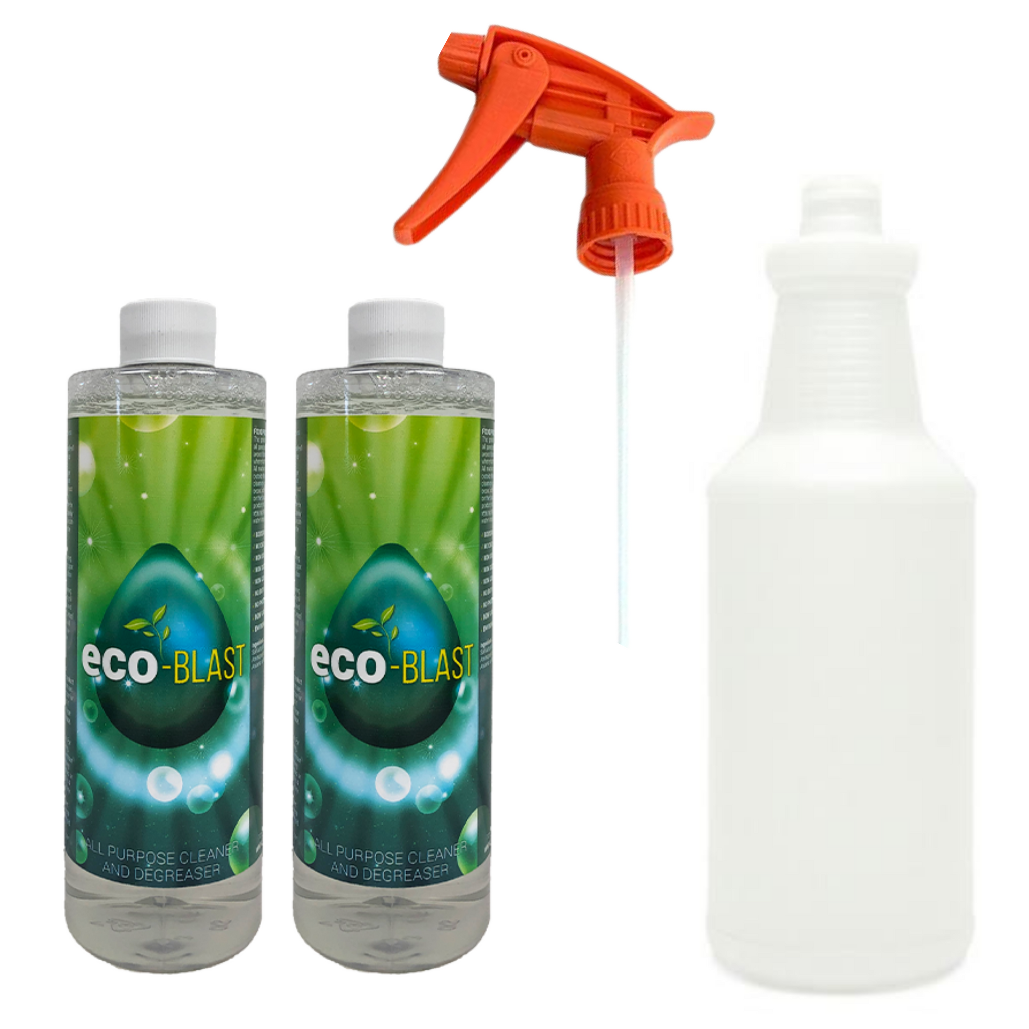 16oz Eco Blast Degreaser With Bottles and Sprayers