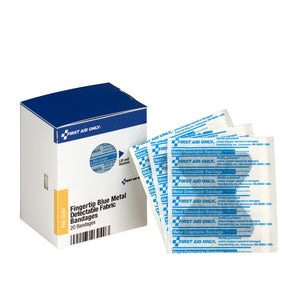 SC Refill Blue Metal Detectable Fingertip Bandages, 20/box