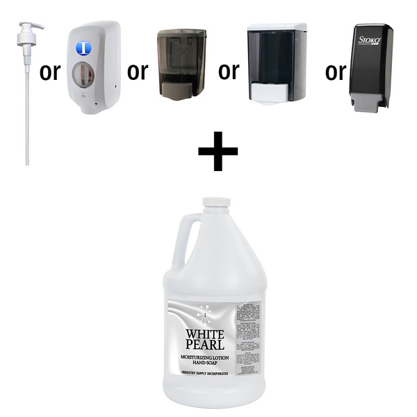 Kit de Jabón de Manos White Pearl