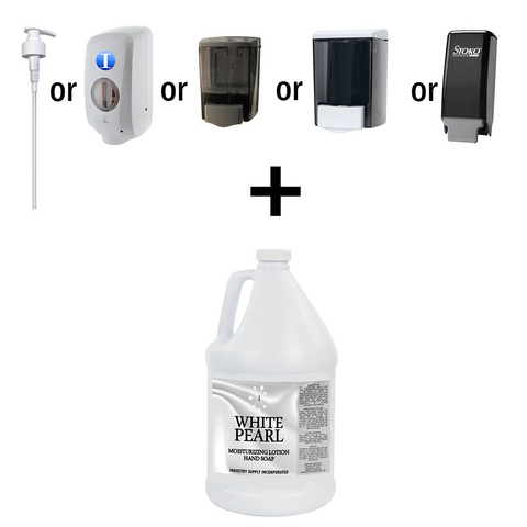 White Pearl Hand Soap Kit