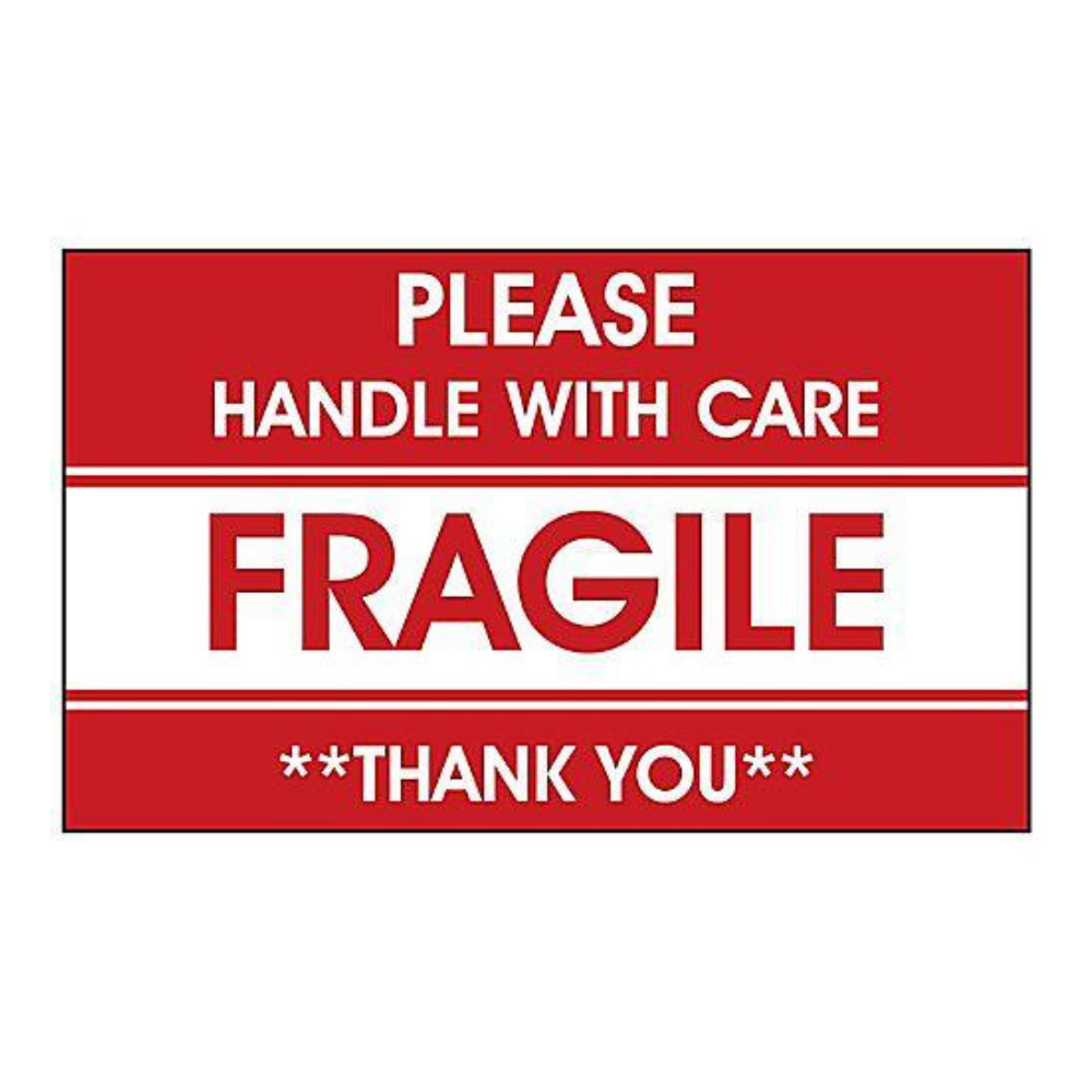 Fragile Shipping Labels 3"x5" 500/Roll