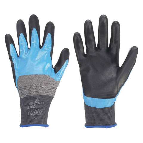 Showa 376 Foam Nitrile Coated Gloves ANSI/ISEA Abrasion Level 12/Pack
