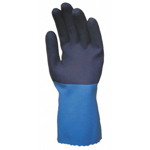 Mapa NL-34 StanZoil Chemical Resistant Neoprene Gloves, Black/Blue Pair