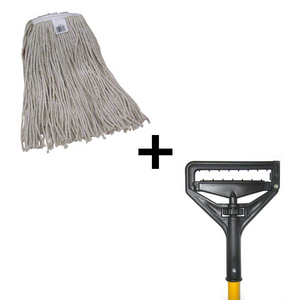 Wet Mop Kit - Cotton Head and Stick