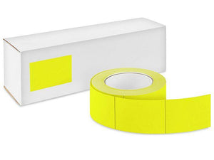 Blank Inventory Labels Fluorescent Yellow 500/Roll